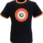 Trojan Mens Black Target Ringer logo T-Shirt