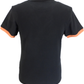 Trojan Mens Black Target Ringer logo T-Shirt