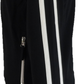 Trojan Mens Black Chequerboard Stripe Retro Track Tops