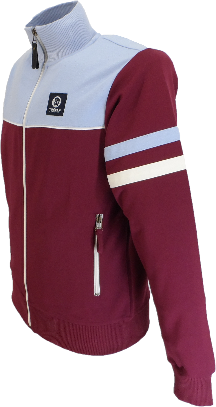 Trojan Mens Port/Sky Panel Track Tops