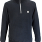 Trojan Mens Black Quarter Zip Trim Sweat Shirt