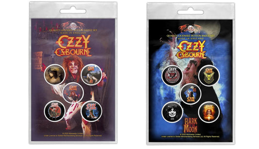 Ozzy Osbourne 5 Piece Badges Buttons Pin Set