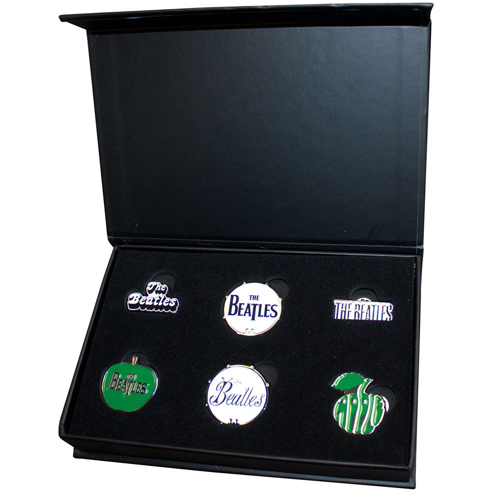 Official licensed The Beatles Metal Pin 6 Badge Set