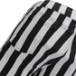 Run & Fly Mens Black and White Striped Skinny Jeans