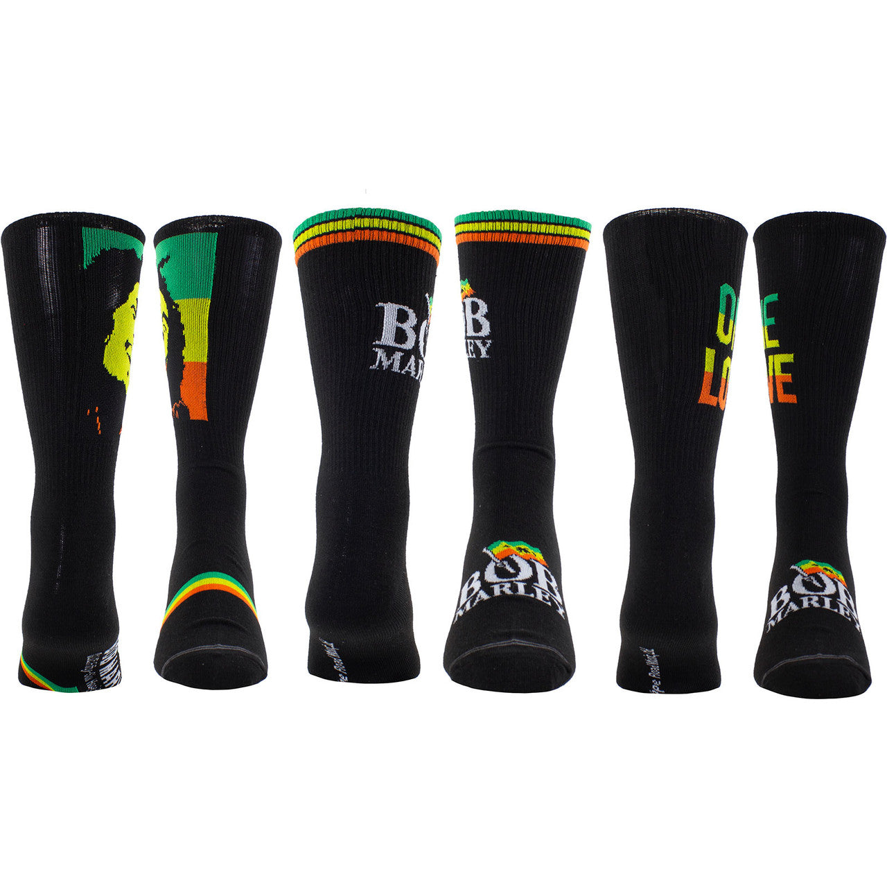 Mens Officially Licensed Tin Of 3 Pairs of Bob Marley Socks