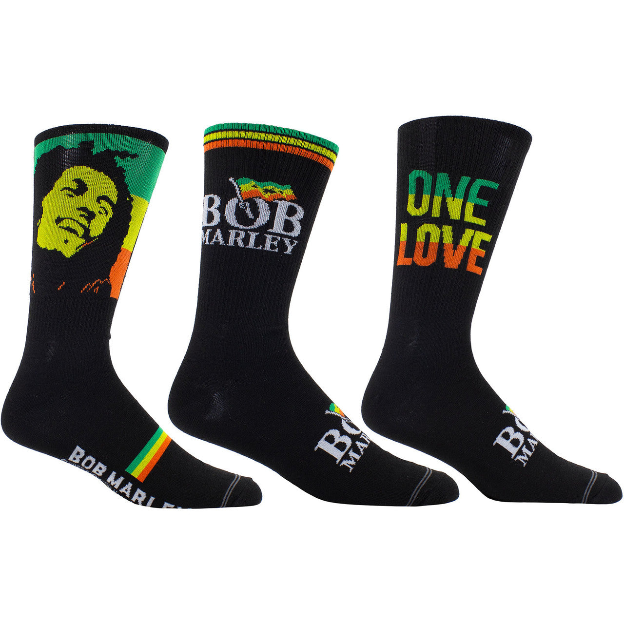 Mens Officially Licensed Tin Of 3 Pairs of Bob Marley Socks