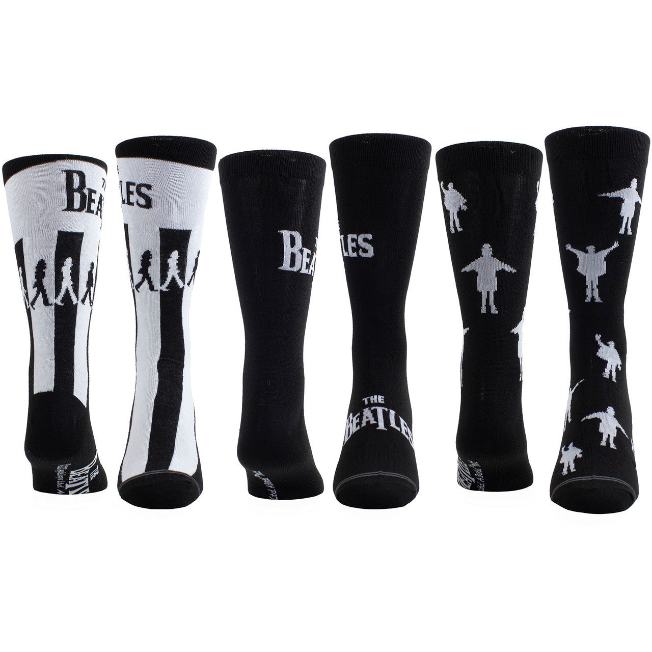 Mens Officially Licensed Tin Of 3 Pairs of The Beatles Socks