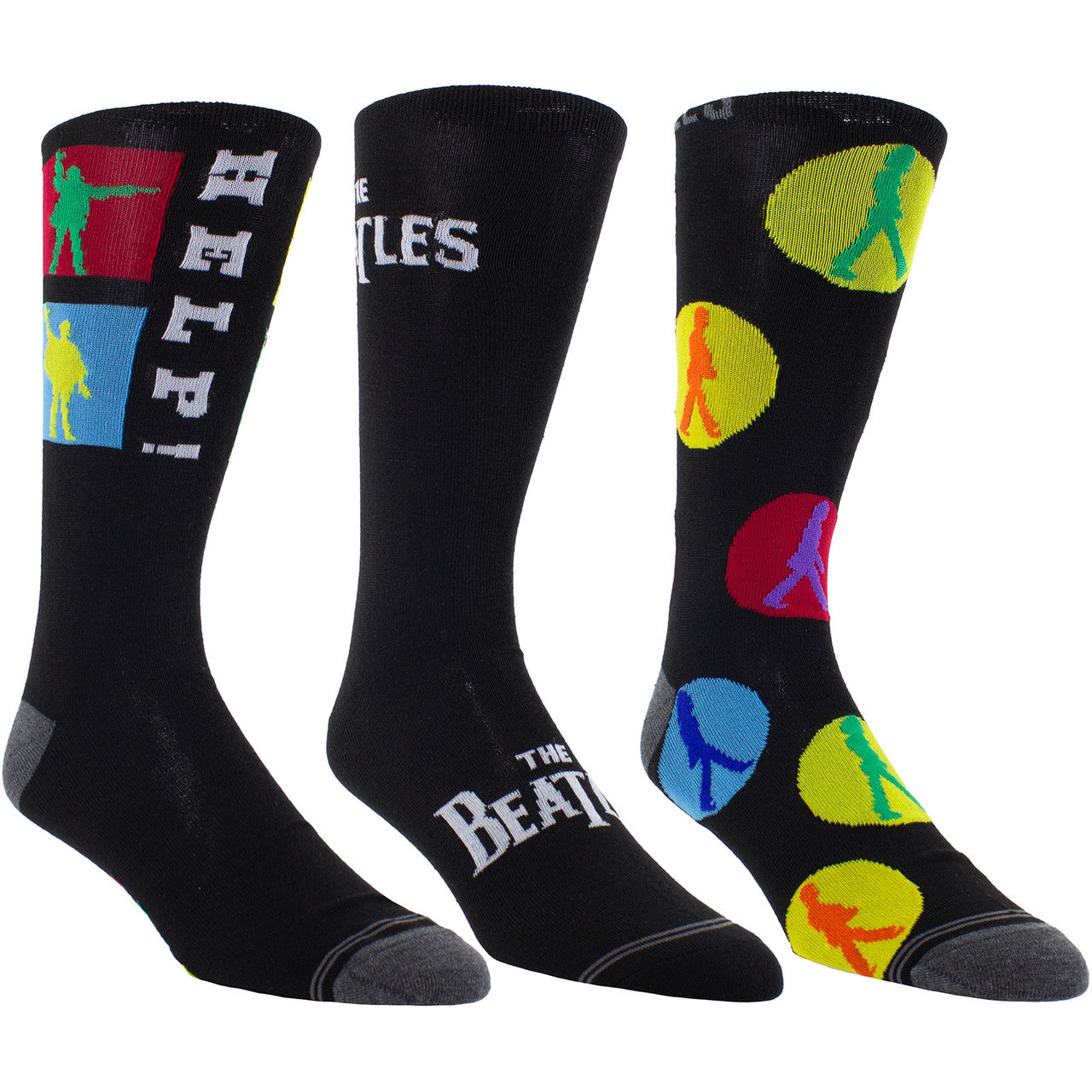 Mens Officially Licensed Tin Of 3 Pairs of The Beatles Socks