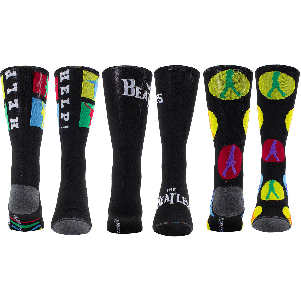 Mens Officially Licensed Tin Of 3 Pairs of The Beatles Socks