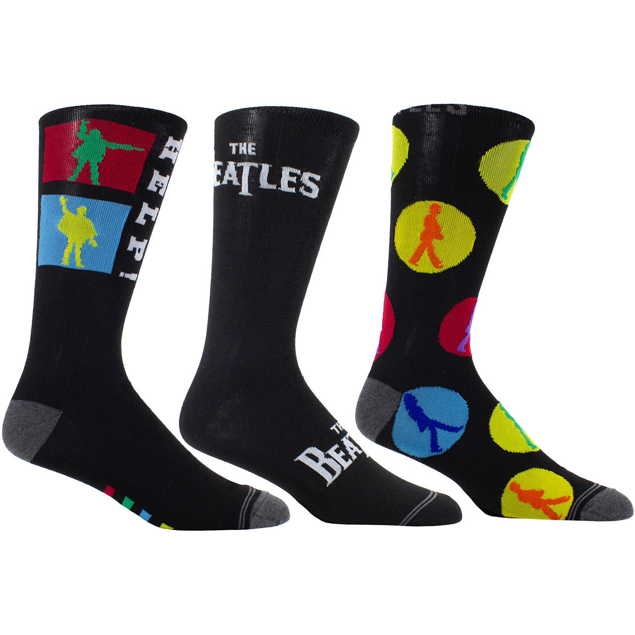 Mens Officially Licensed Tin Of 3 Pairs of The Beatles Socks