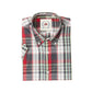 Relco Mens Grey Checked Short Sleeved Button Down Shirts