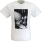 Mens White Official The Clash Guitar Smash with Back Print T Shirt