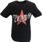 Mens Black Official The Clash Star Logo T Shirt