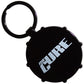 The Cure Metal Double-Sided Logos Drum Key Ring
