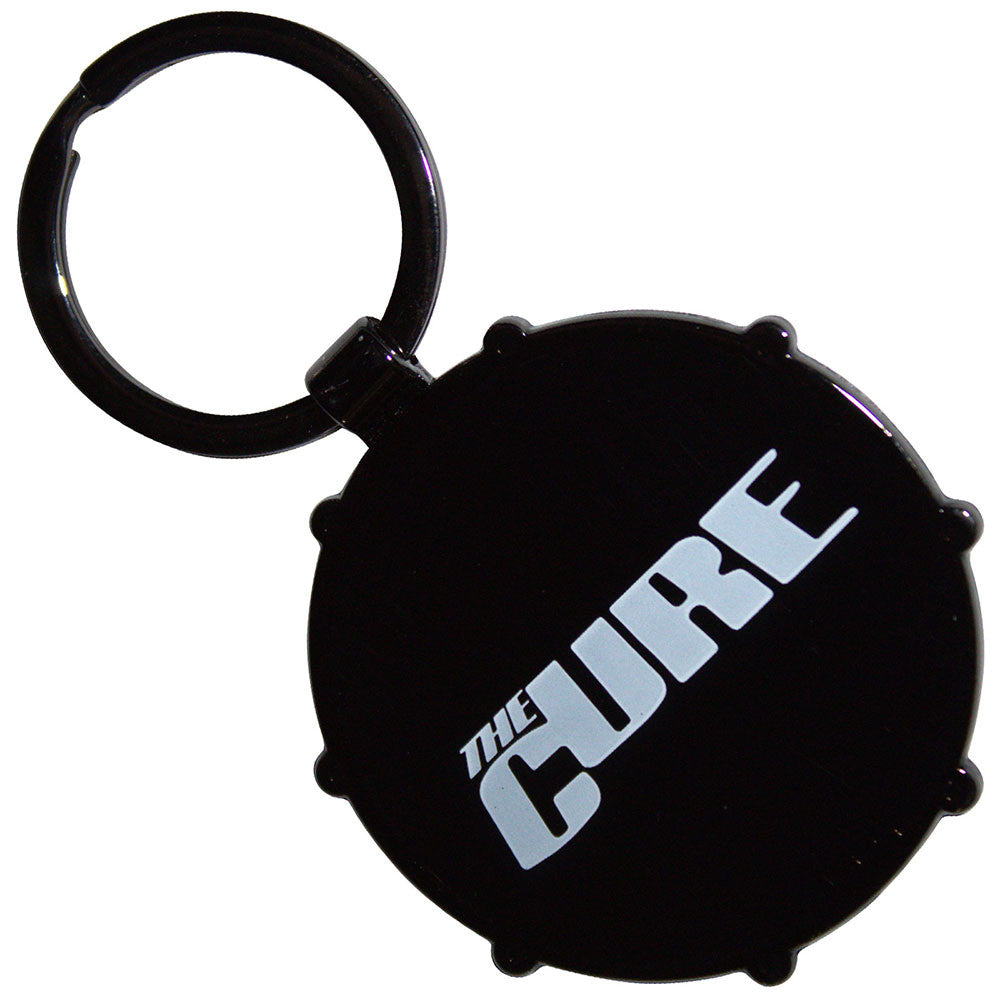 The Cure Metal Double-Sided Logos Drum Key Ring