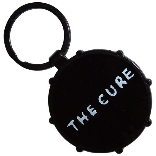 The Cure Metal Double-Sided Logos Drum Key Ring