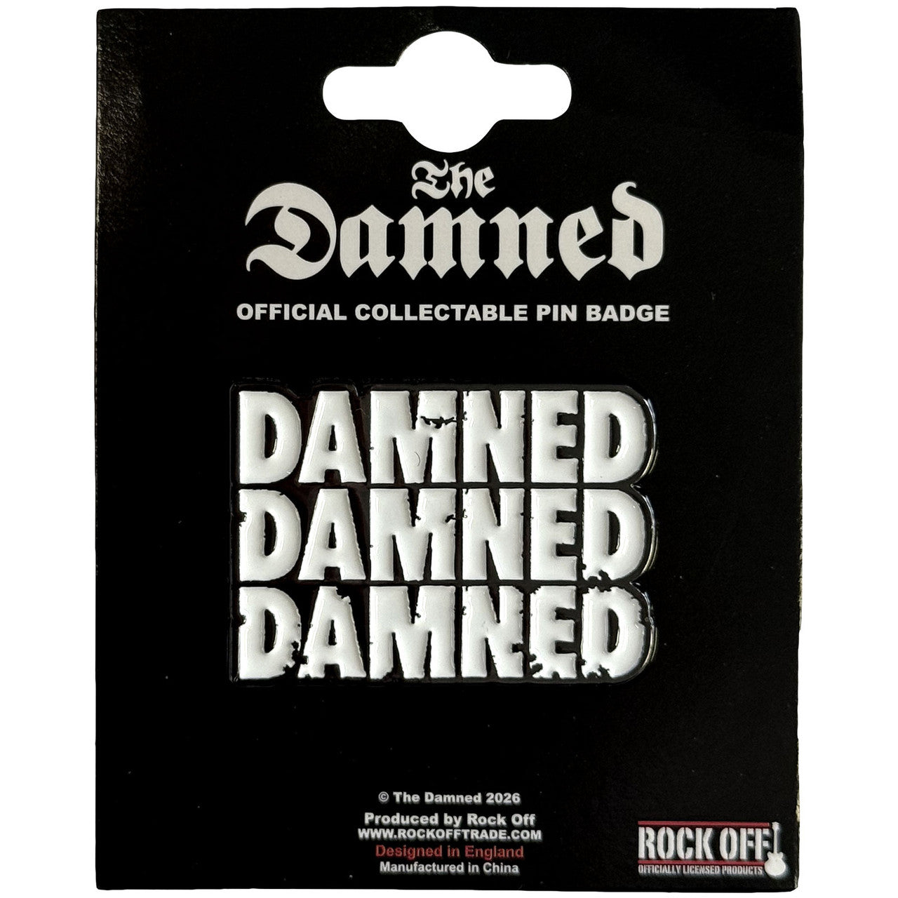 Classic The Damned Metal Badges