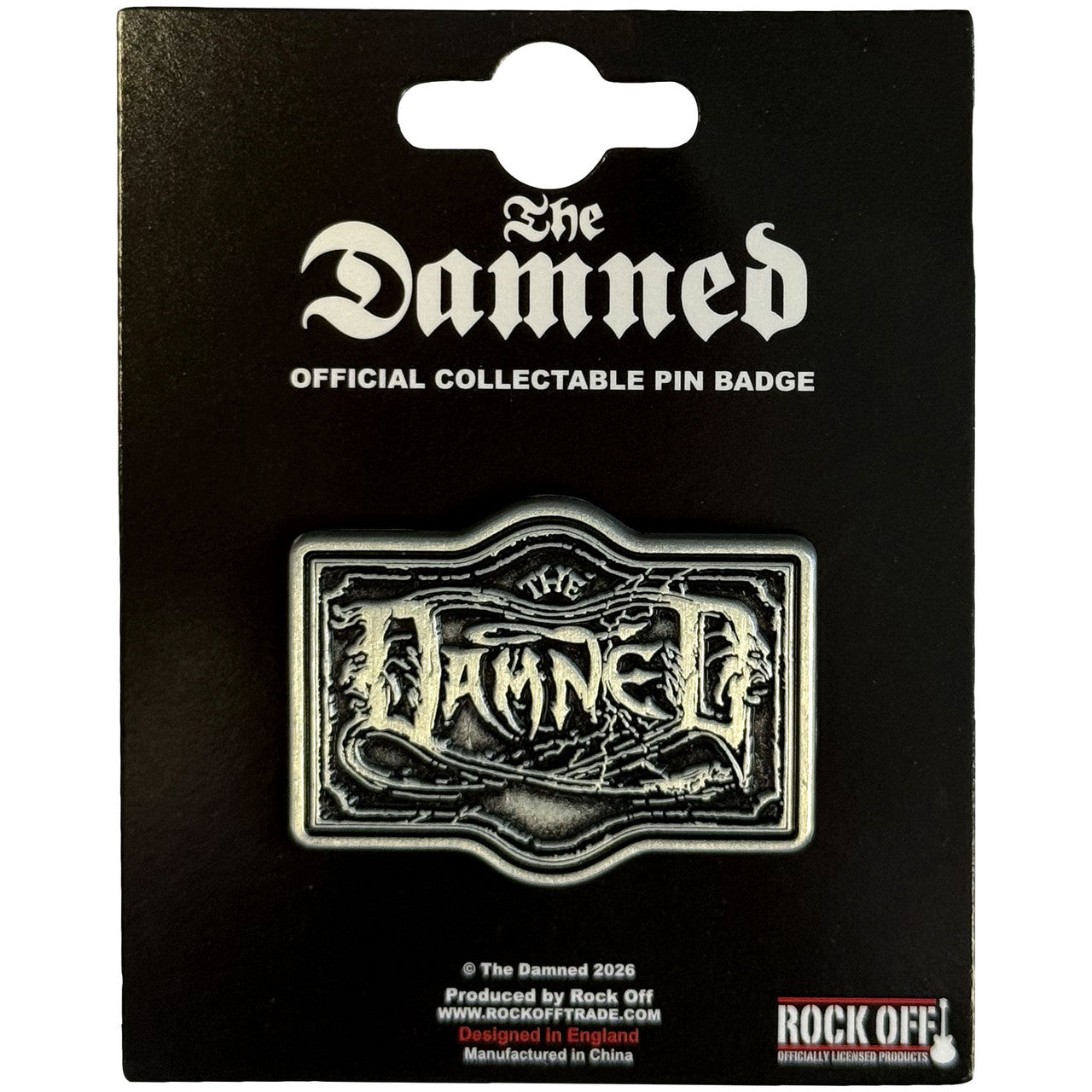 Classic The Damned Metal Badges