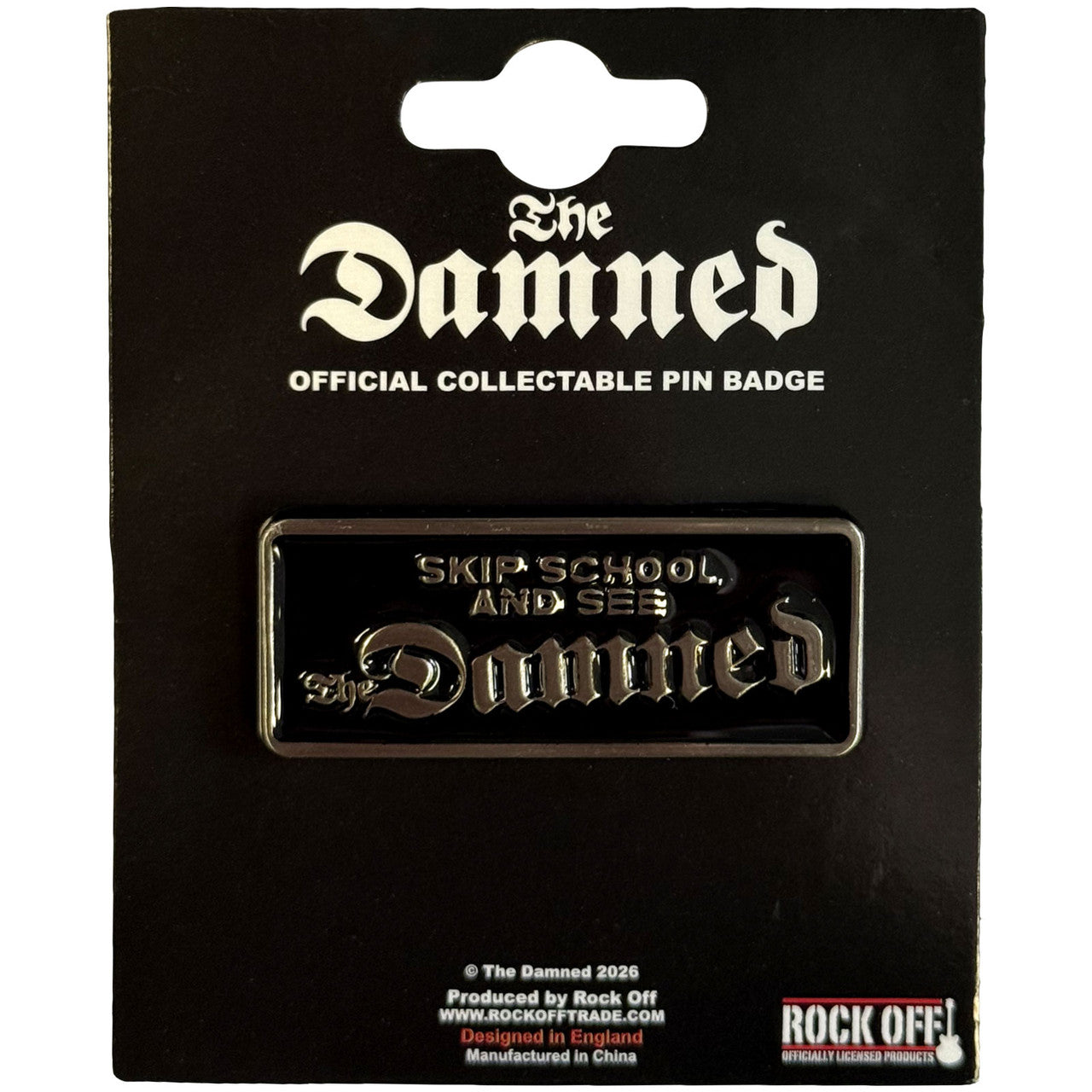 Classic The Damned Metal Badges