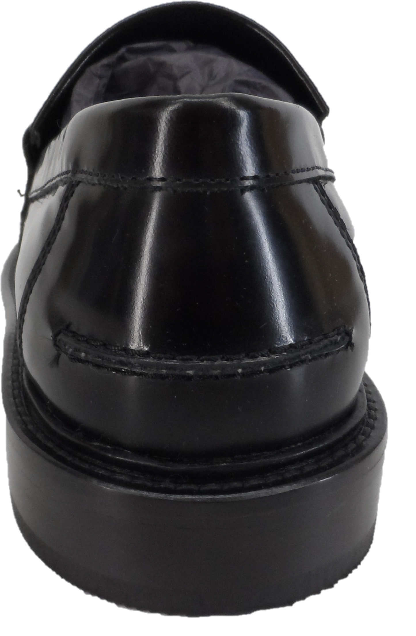 حذاء لوفر Delicious Junction بروميل باللون الأسود الحقيقي مصنوع من نسيج بيني