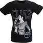Mens Black Official Sun Records Elvis Live Portrait T Shirt