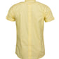 Relco Mens Lemon Oxford Cotton Short Sleeved Retro Mod Button Down Shirt