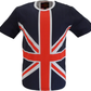 Mazeys Mens Union Jack Cotton T Shirt