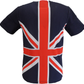 Mazeys Mens Union Jack Cotton T Shirt