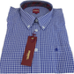 Merc Japster Royal Gingham Checked Long Sleeved Retro Mod Button Down Shirts