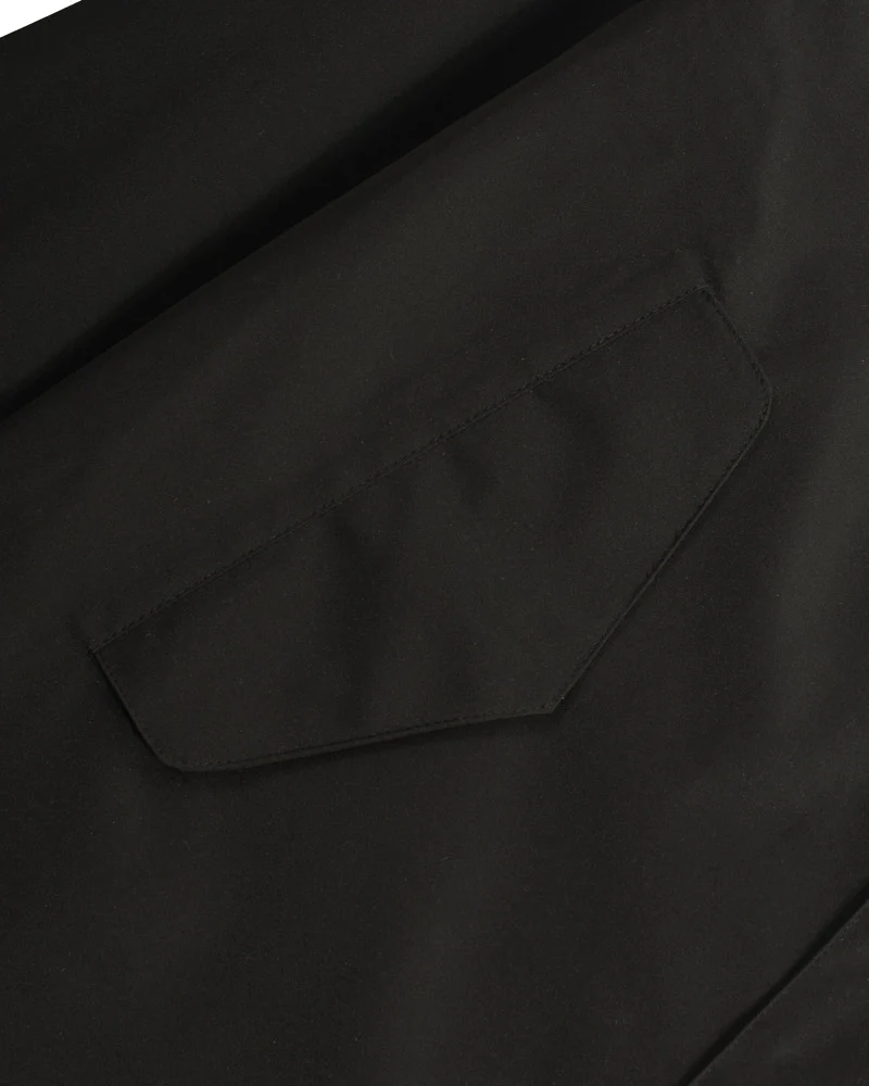 Lambretta Mens Black Retro Waterproof Fishtail Parka