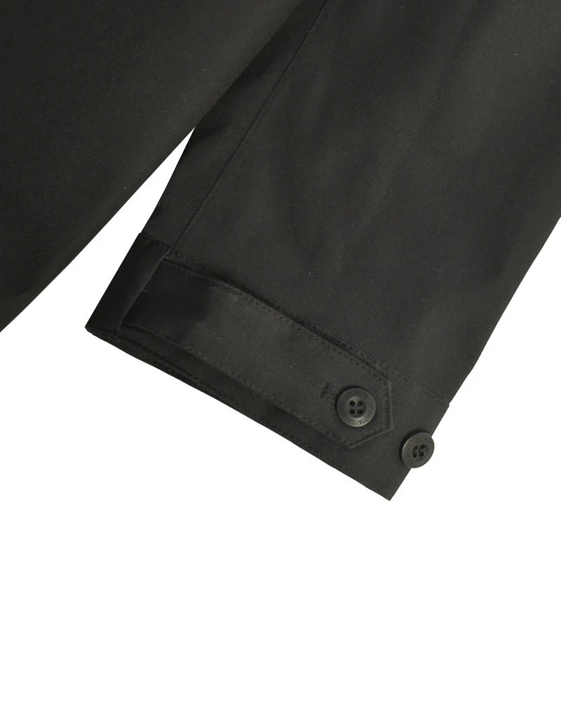 Lambretta Mens Black Retro Waterproof Fishtail Parka