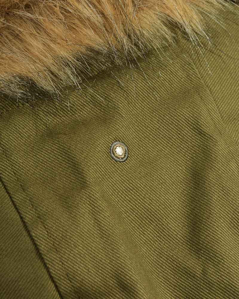 Lambretta Mens Khaki Green Vintage Parka