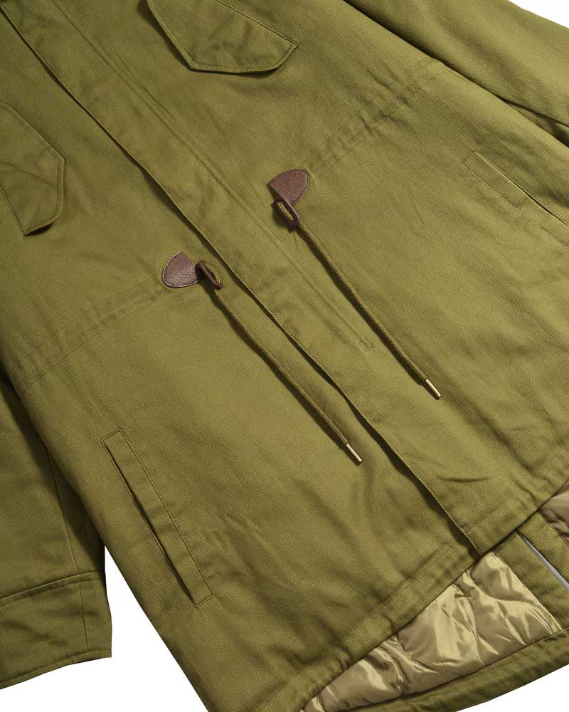 Lambretta Mens Khaki Green Vintage Parka