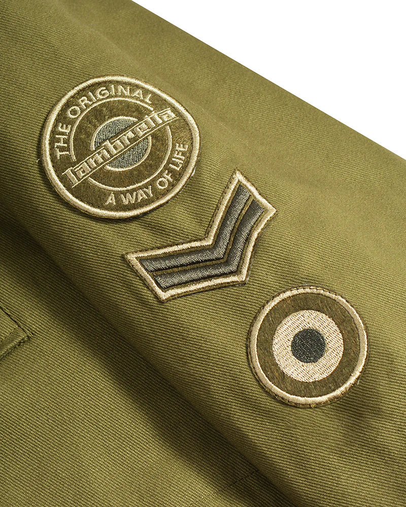 Lambretta Mens Khaki Green Vintage Parka