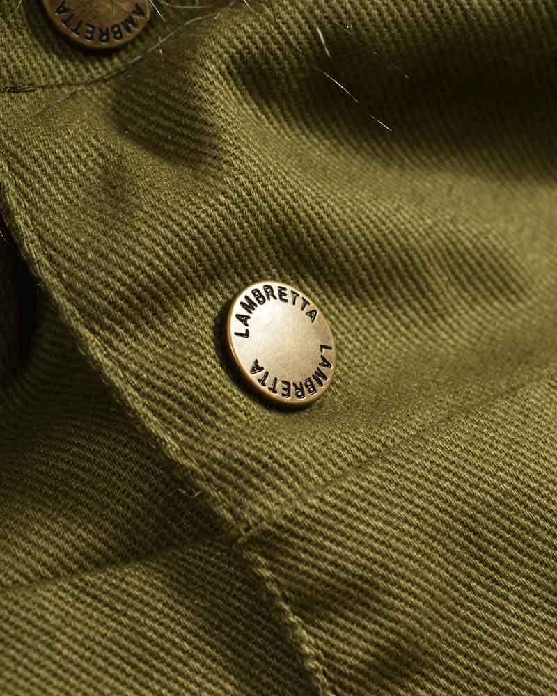 Lambretta Mens Khaki Green Vintage Parka