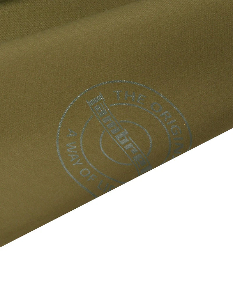 Lambretta Mens Khaki Green Ripstop Waterproof Parka