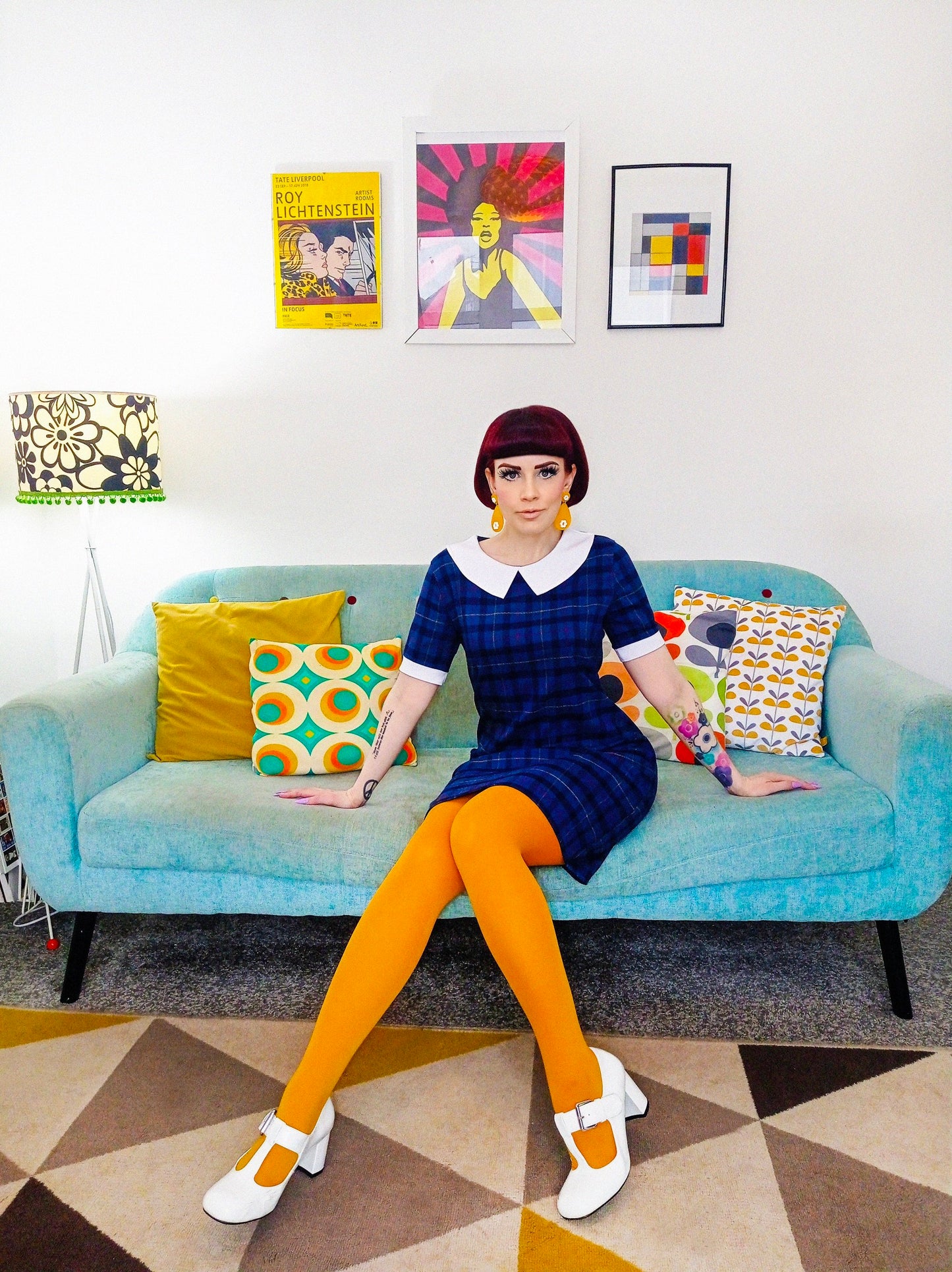 love Her Mady Retro Tartan Kim Dress