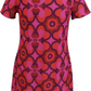 LHM Ladies 60s Retro Mod Vintage Pink Mini Dress