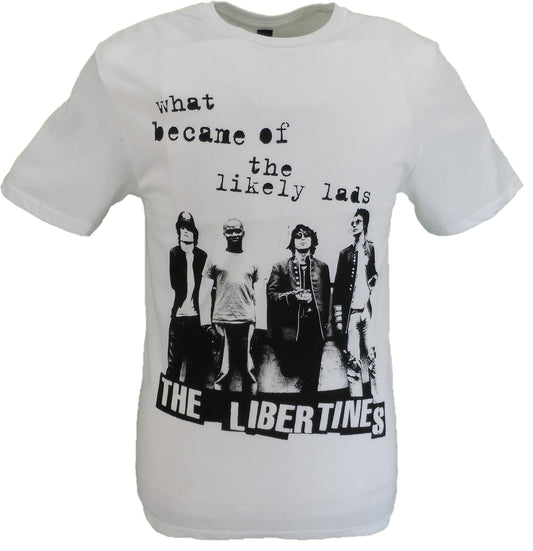 Mens White Official The Libertines Likely Lads T Shirt