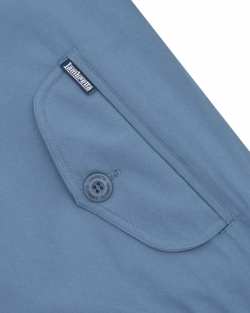Lambretta Mid Blue Showerproof Harrington Jacket