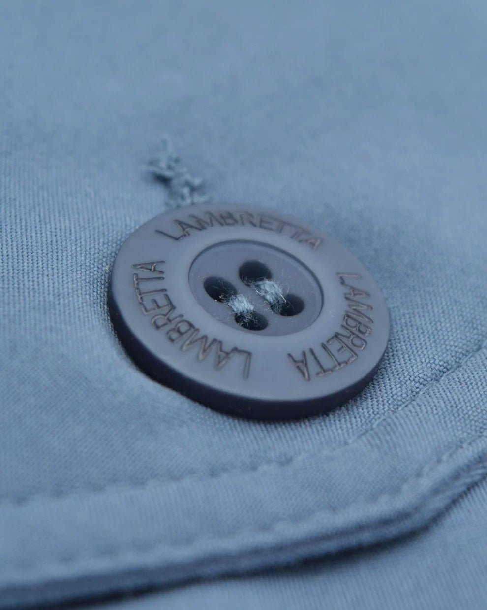Lambretta Mid Blue Showerproof Harrington Jacket