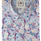 Relco Bleu Multi Paisley Chemise Boutonnée Rétro À Manches Longues