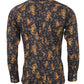 Relco Mens Limited Edition Flying Bird Print Button Down Shirt