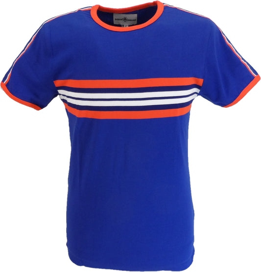Madcap England Mens Blue Cassette Ringer T Shirt