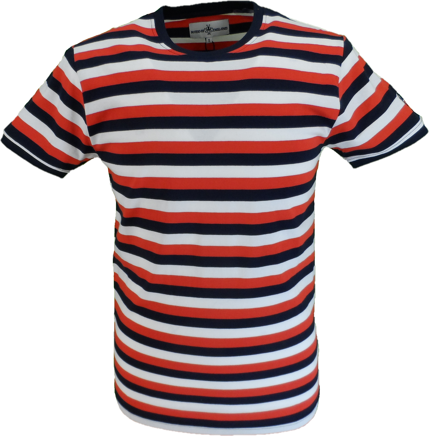 Madcap England Mens Red/White/BlueBeatwave T Shirt