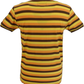 Madcap England Mens Orange/Yellow/Brown Beatwave T Shirt