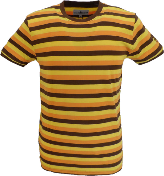 Madcap England Mens Orange/Yellow/Brown Beatwave T Shirt