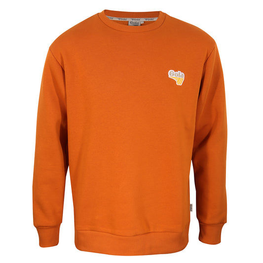 Gola Mens Rust Brown Logo Sweatshirt