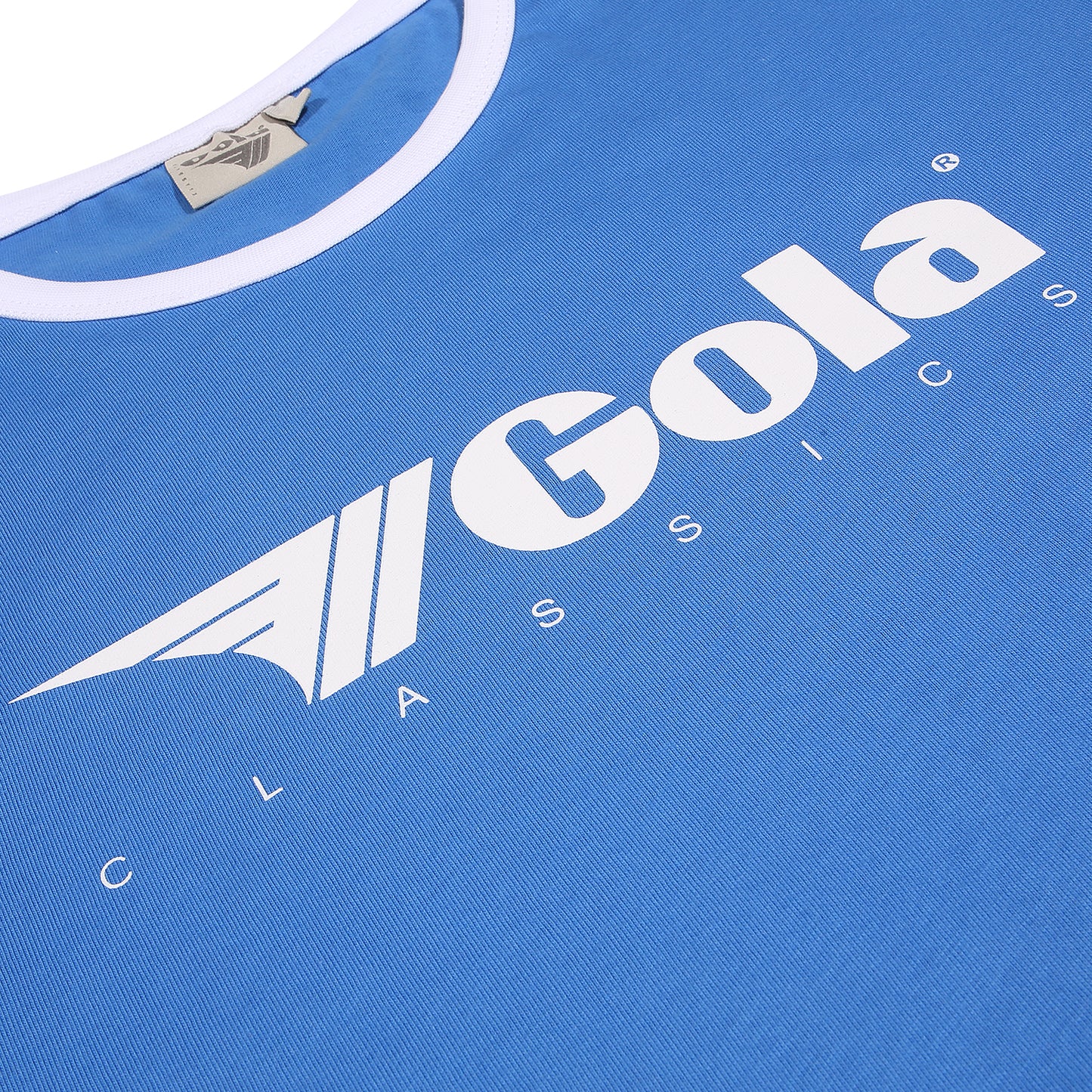 Gola Mens Blue/White Retro Ringer T Shirt