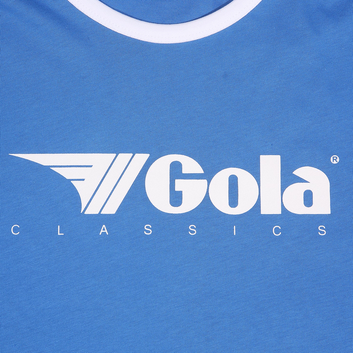Gola Mens Blue/White Retro Ringer T Shirt